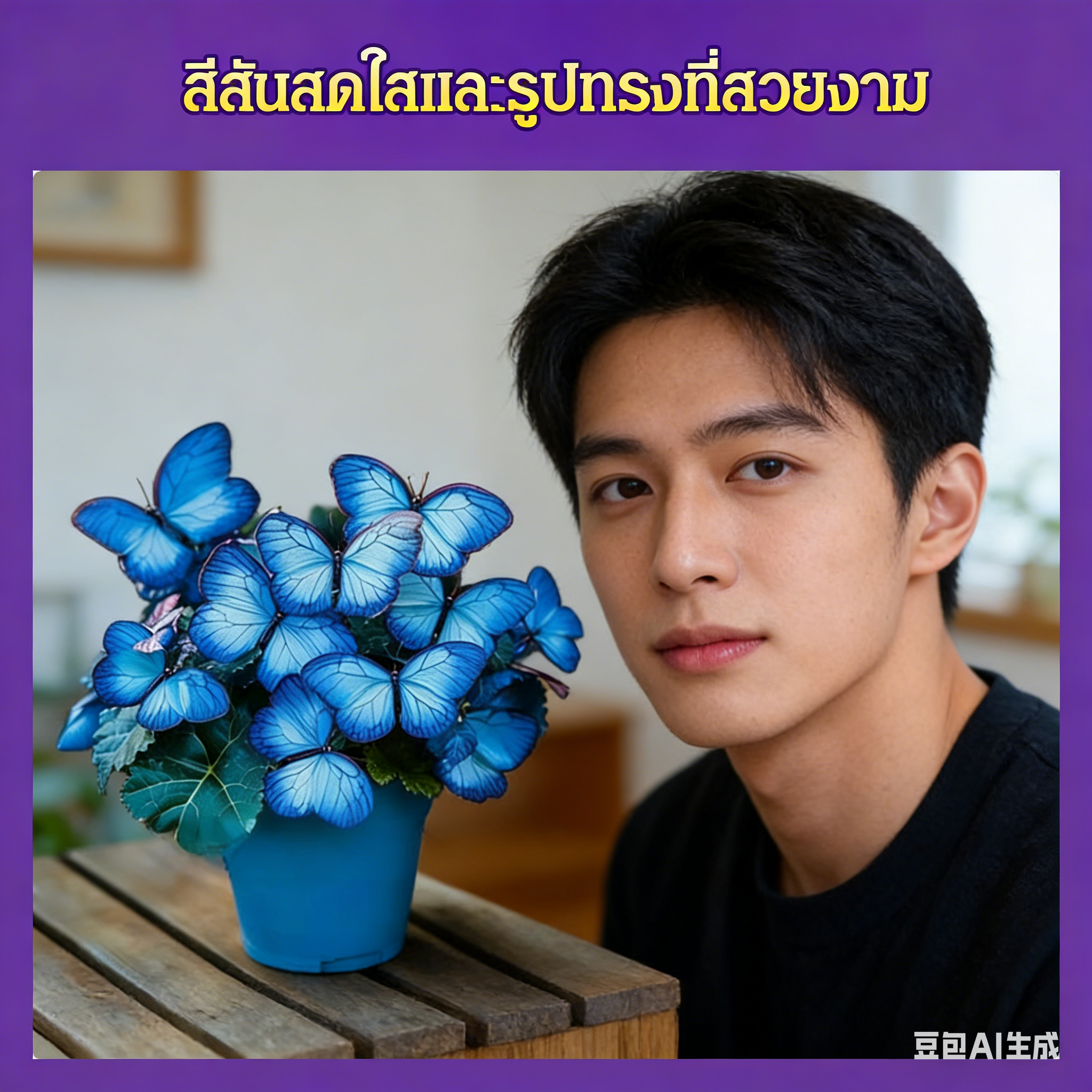 เมล็ดพันธุ์ดอกไม้ผีเสื้อแสงจันทร์