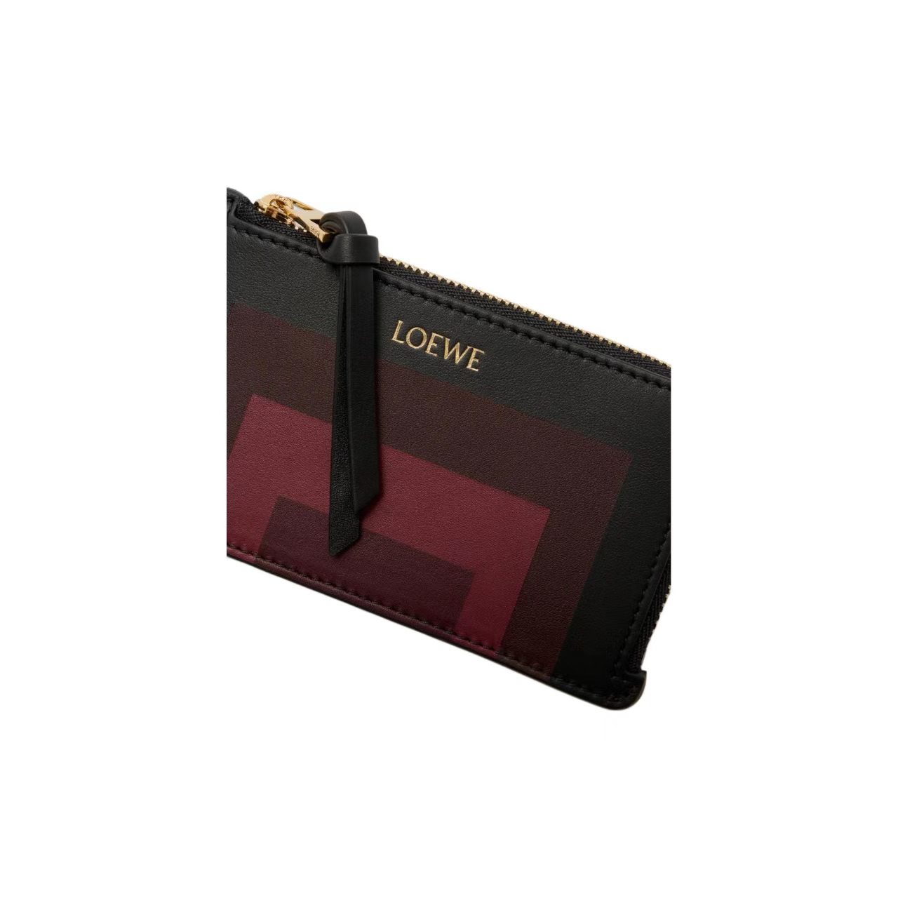 LOEWE x Albers コラボ スクエアパターン カーフレザー ウォレット
