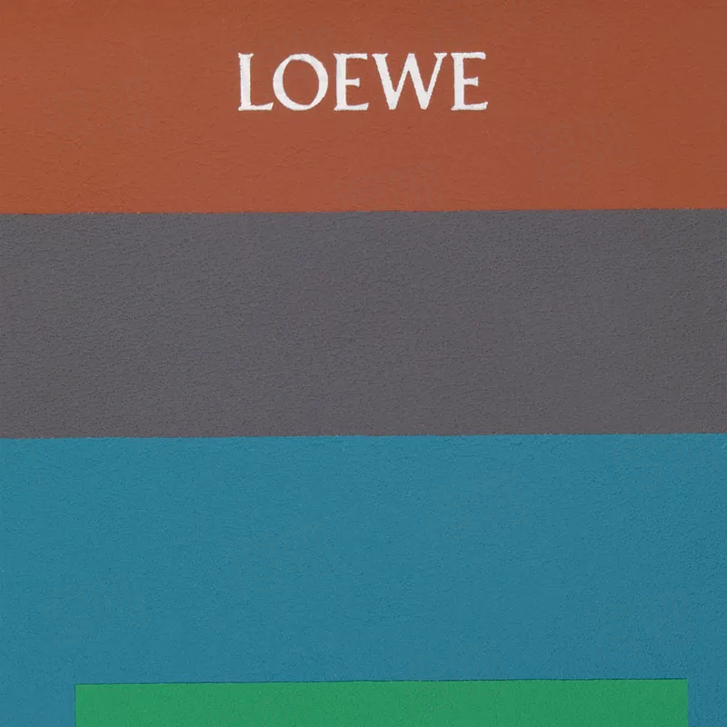 LOEWE x Albers コラボ スクエアパターン カーフレザー ウォレット