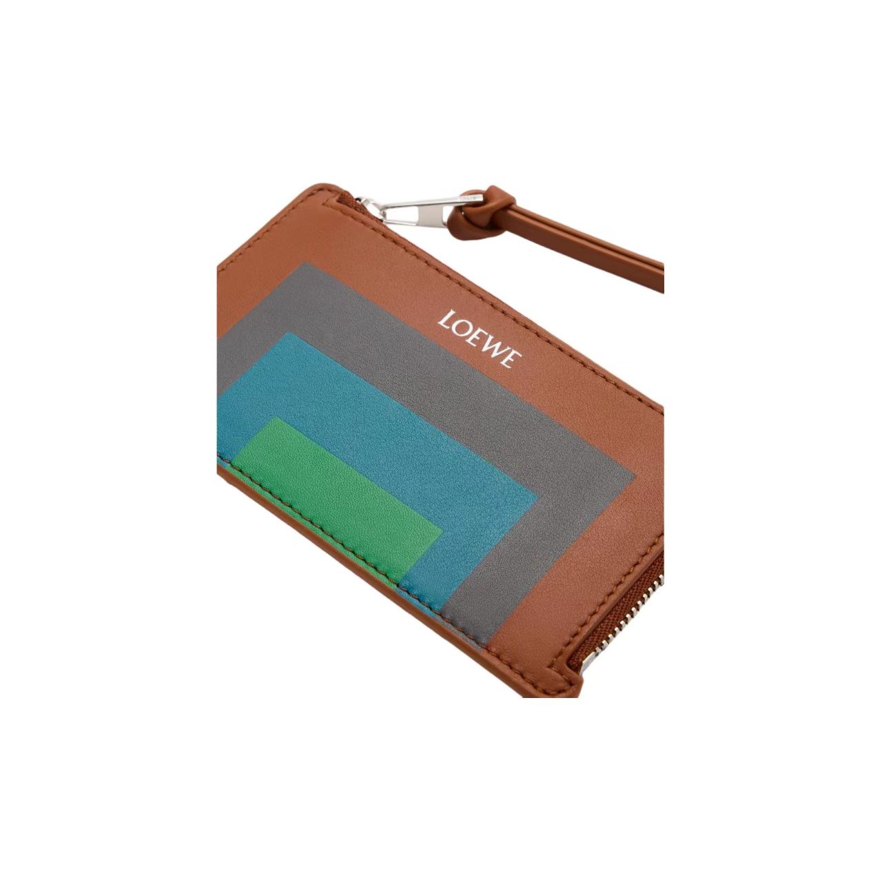 LOEWE x Albers コラボ スクエアパターン カーフレザー ウォレット