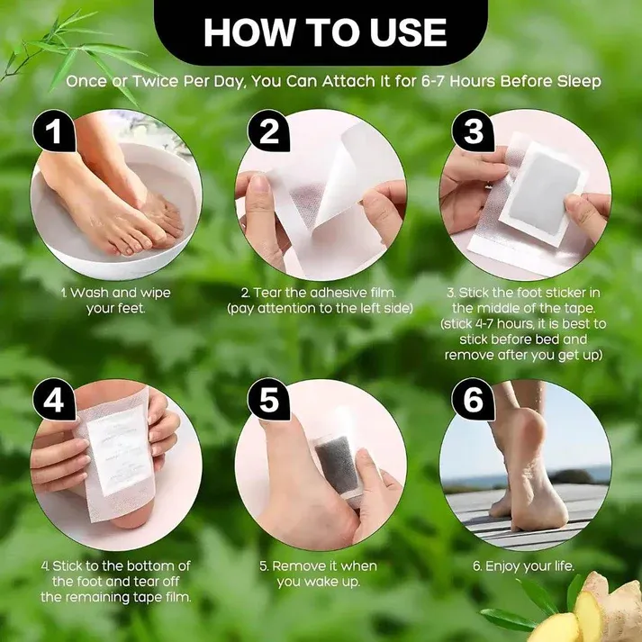 Detox Patches Pads for Body Stress Relief (Set of 10)