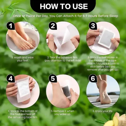 Detox Patches Pads for Body Stress Relief (Set of 10)