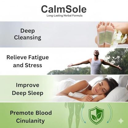 Deep Cleansing Foot Pads for Detox & Relaxation | Internal Toxin Removal, Pain Relief, Better Sleep & Circulation for Men & Women