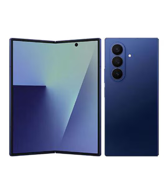 【中古】【安心保証】 Galaxy Z Fold7 SCG34[256GB] au ブルーシャドウ