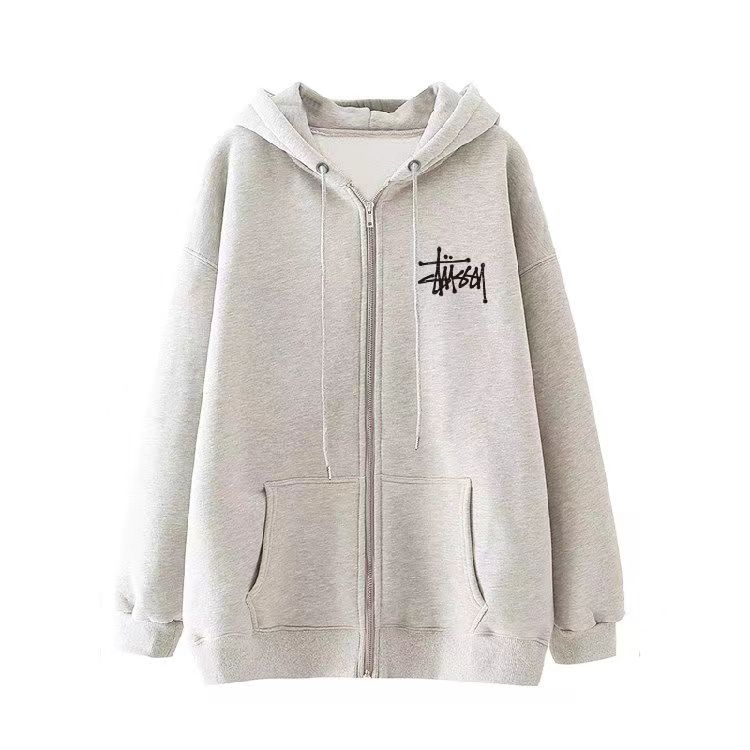 STOCK LOGO ZIP HOODIE