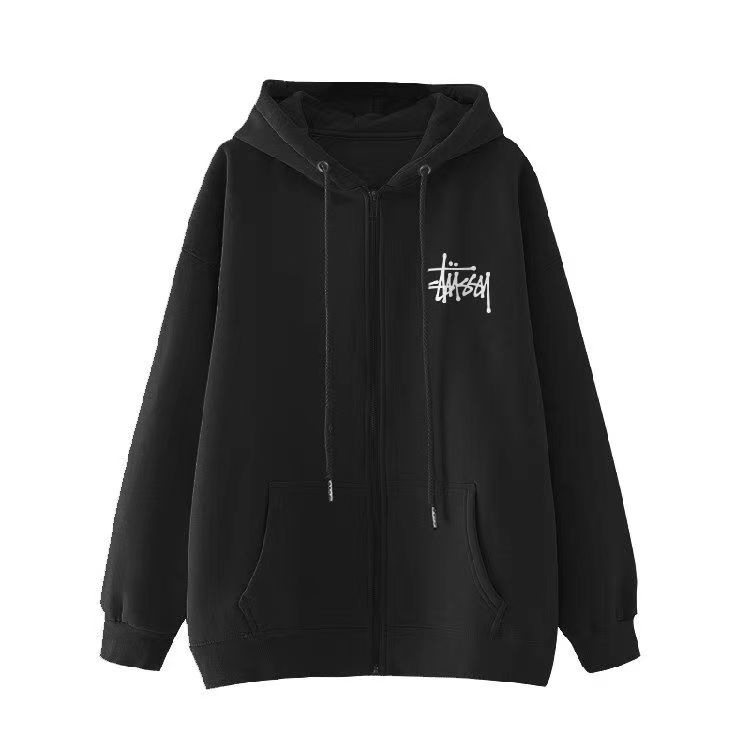 STOCK LOGO ZIP HOODIE