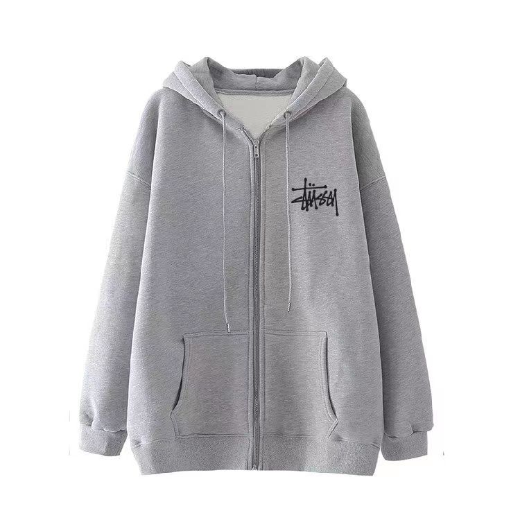 STOCK LOGO ZIP HOODIE