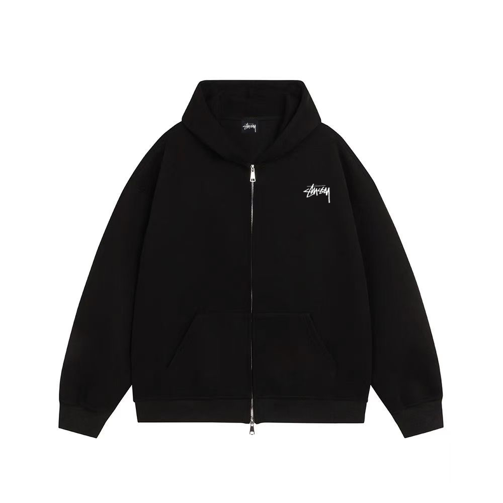 【2025特別割引価格】STUSSY Fashion New Zip Hoodies（ユニセックス）