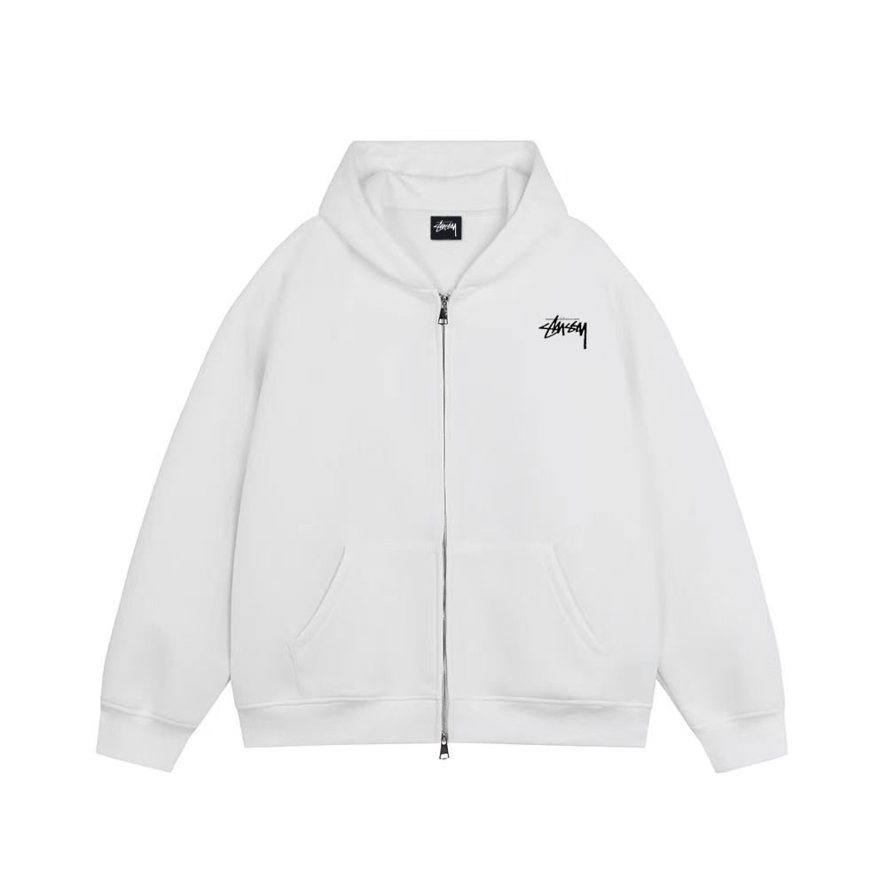 【2025特別割引価格】STUSSY Fashion New Zip Hoodies（ユニセックス）