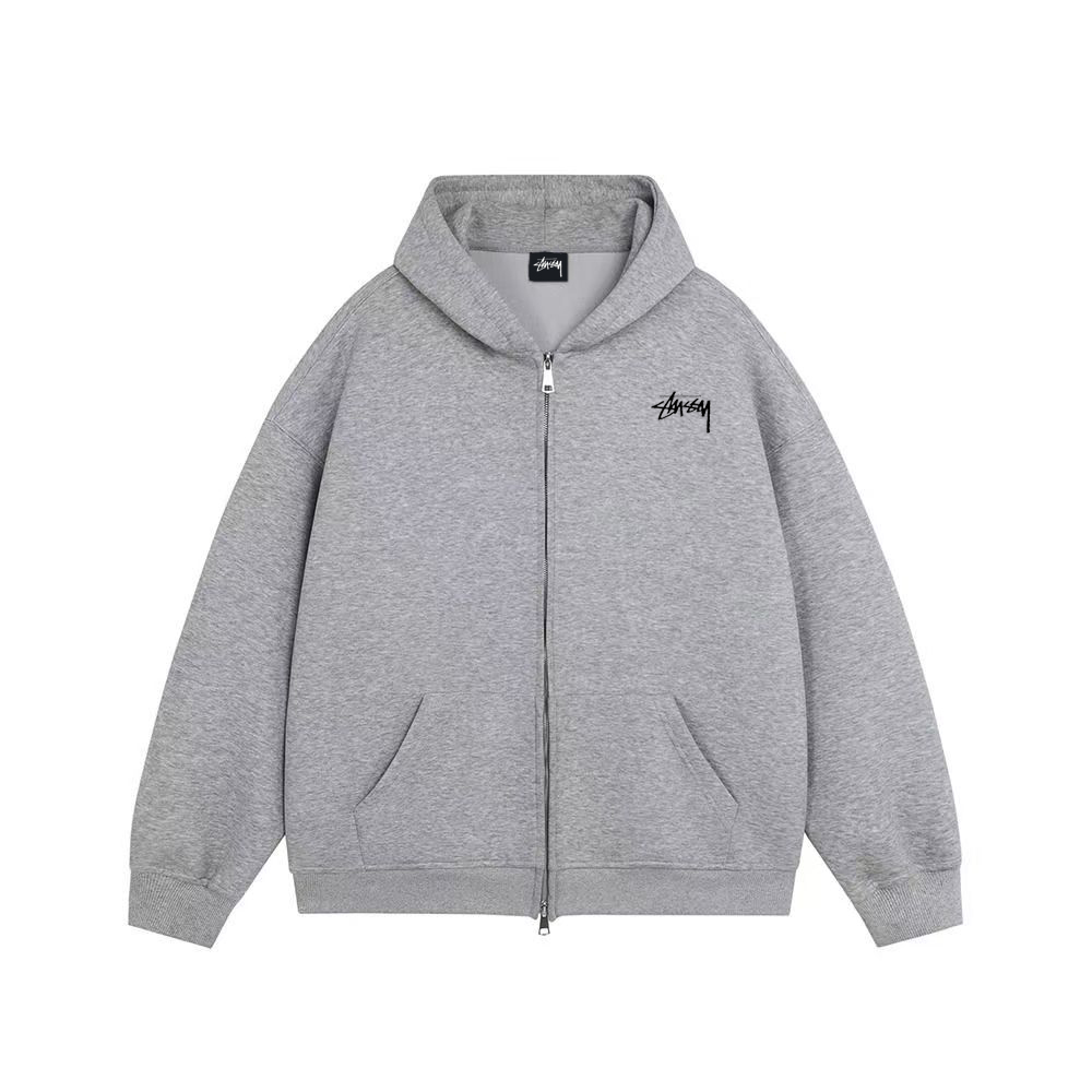 【2025特別割引価格】STUSSY Fashion New Zip Hoodies（ユニセックス）