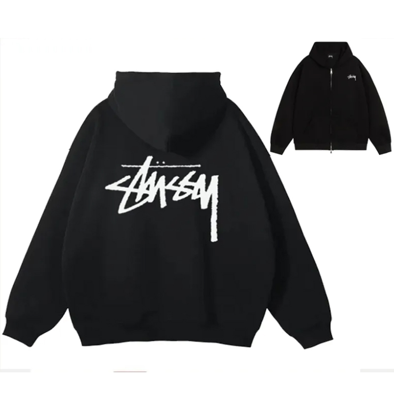STUSSY Fashion New Zip Hoodies（ユニセックス）