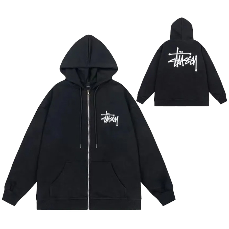 BASIC STUSSY ZIP HOODIE（ユニセックス）