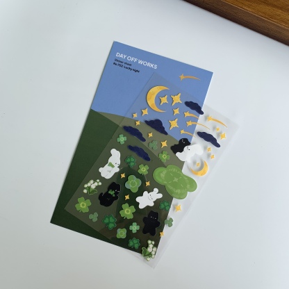 Dayoff Works Sticker Sheet - 702 - Lucky Night