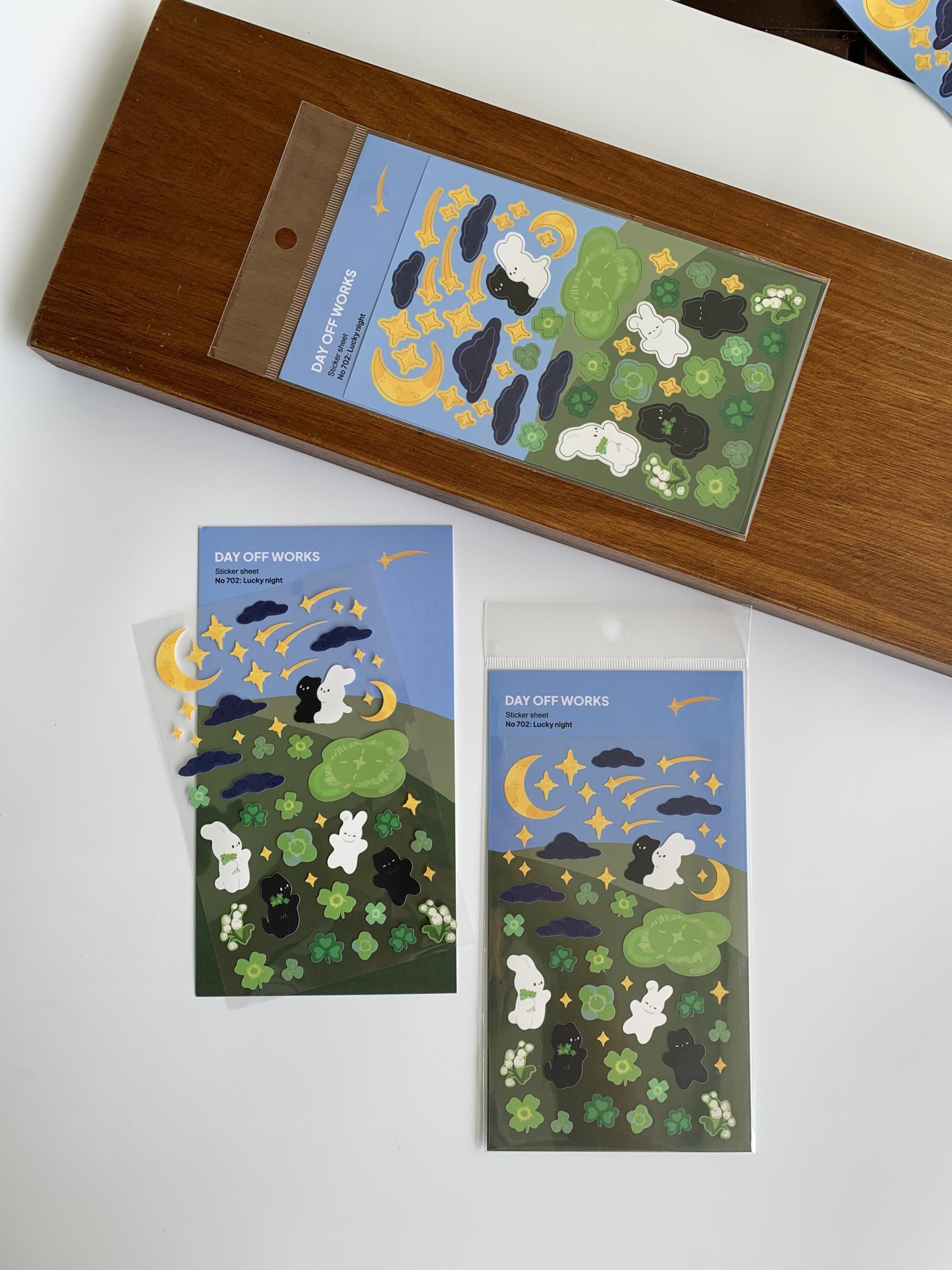 Dayoff Works Sticker Sheet - 702 - Lucky Night