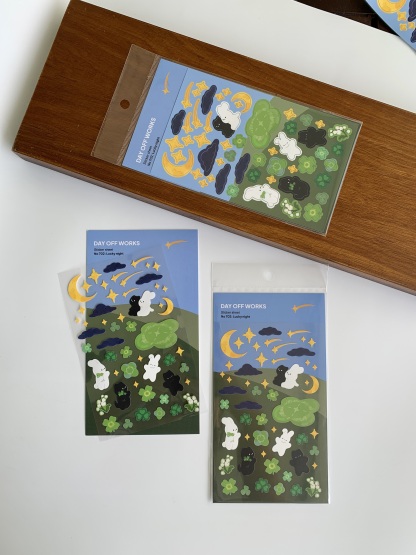 Dayoff Works Sticker Sheet - 702 - Lucky Night