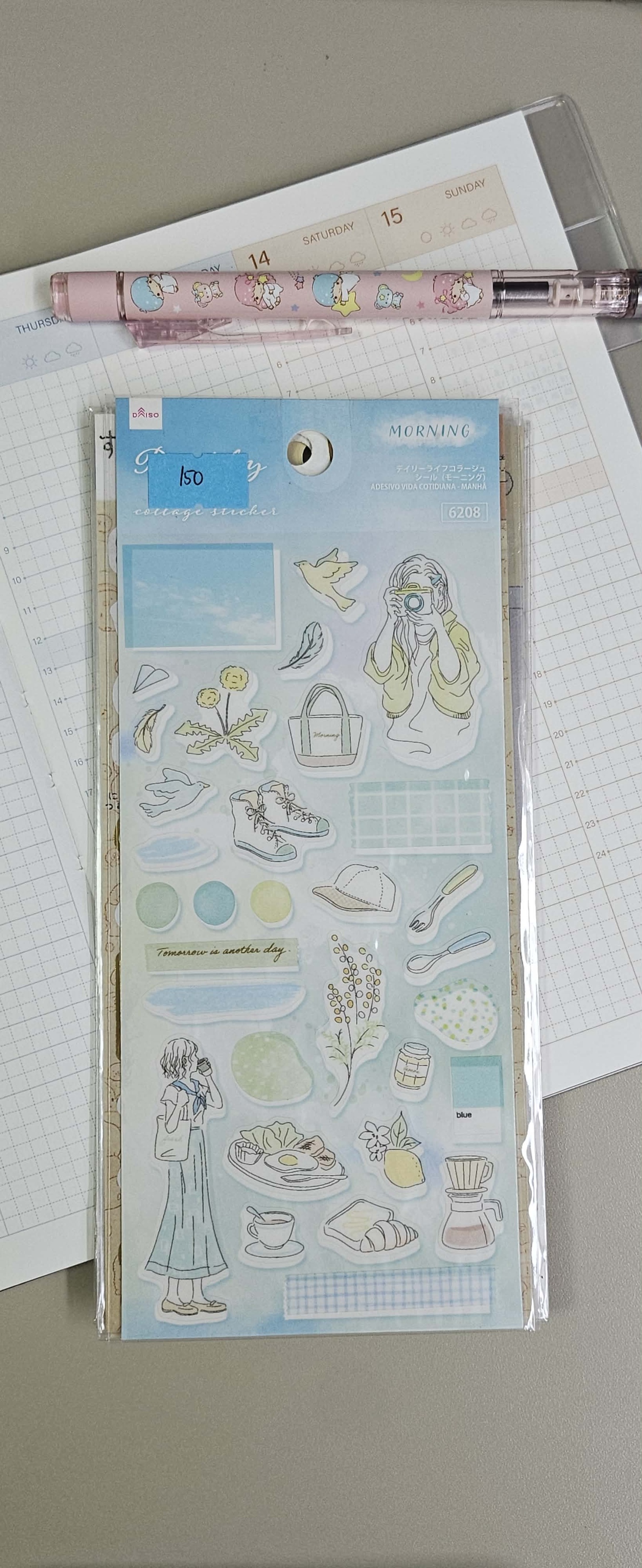 Daiso - Sticker - Morning