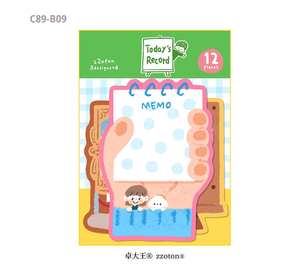 Molinta Memo Pad - Today's Record Die Cut Memo Pad