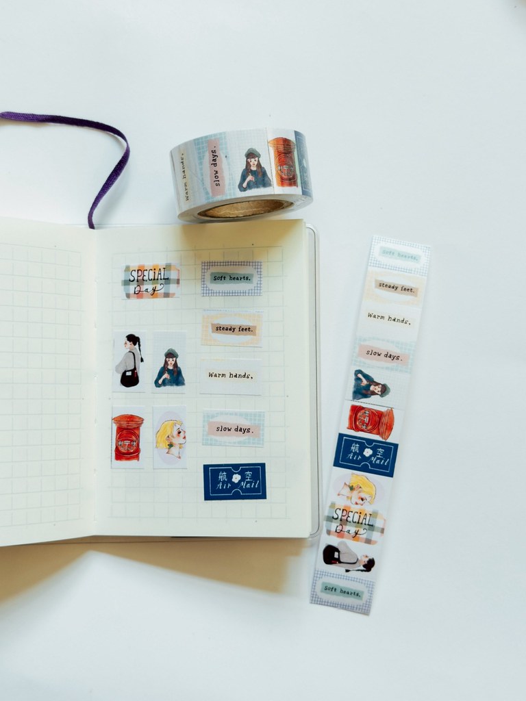 La Dolce Vita - Sweet Life - Writing Letters to You Label Sticker Roll 