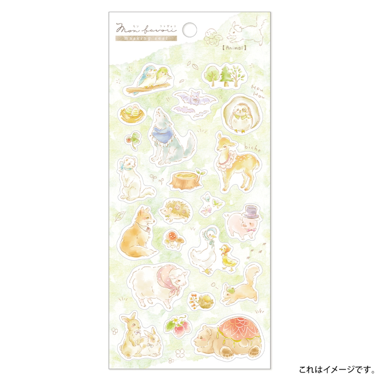 Kamiiso - Mon Favori Sticker Sheet - Animal