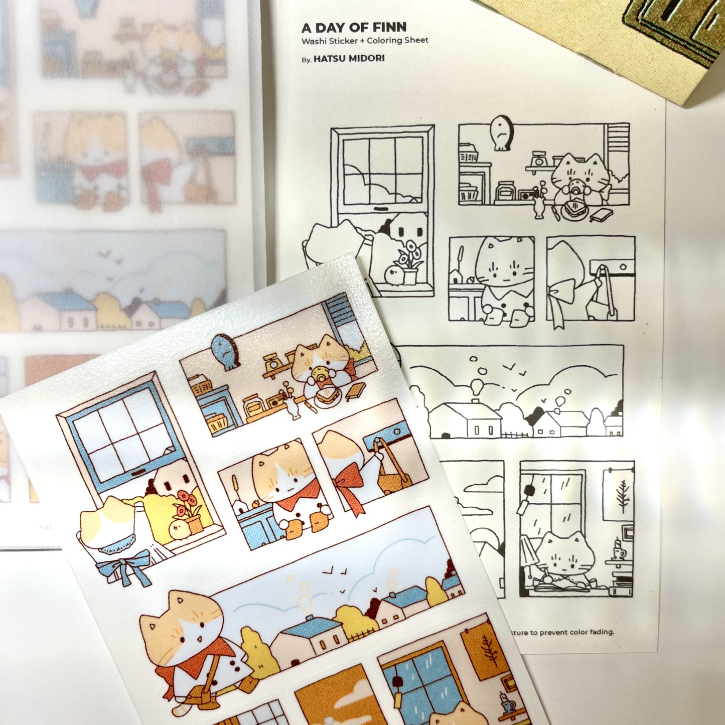 Hatsu midori - A Day Of Finn Sticker Sheet