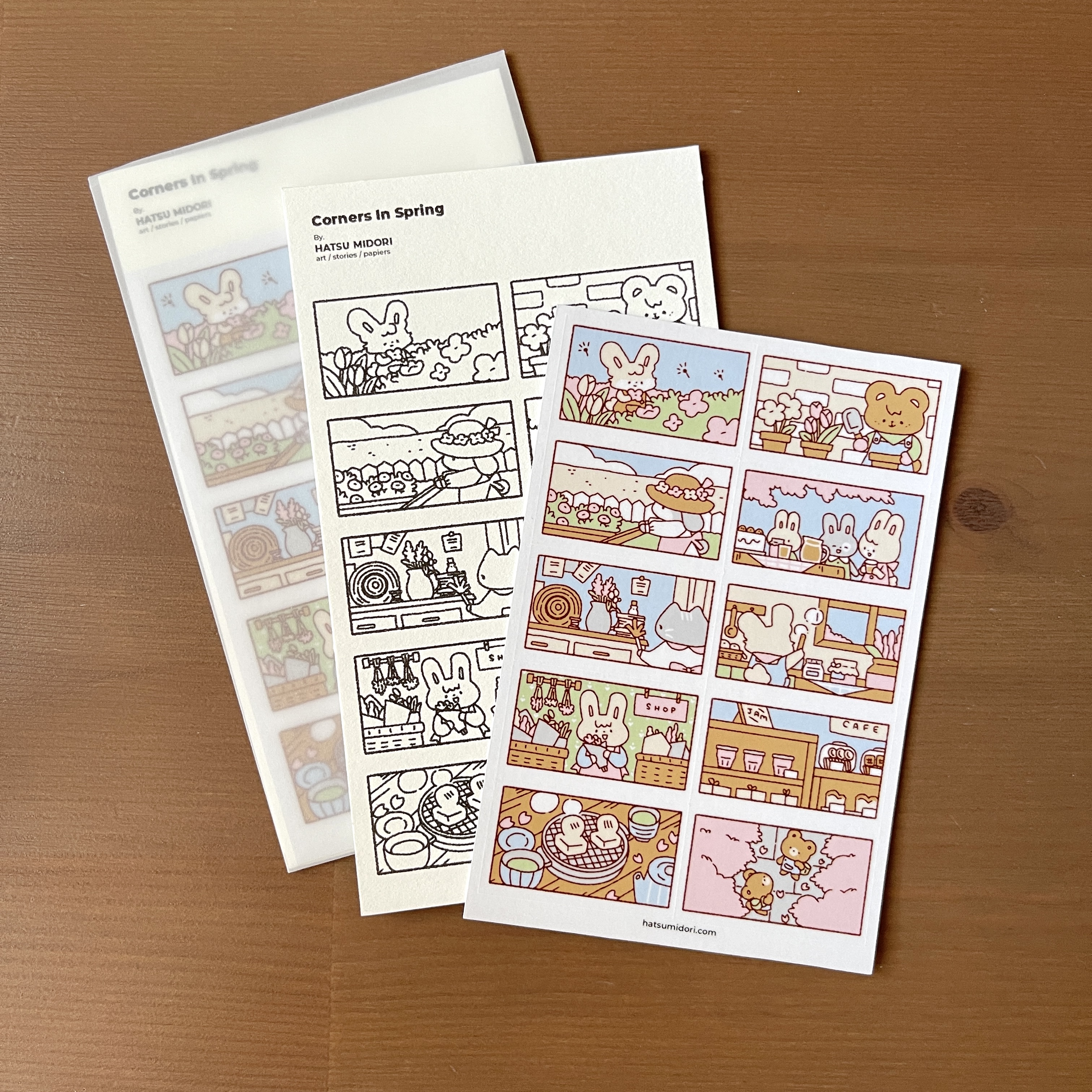 [Copy]Hatsu midori -  Corners in the Season Sticker Sheet - Spring