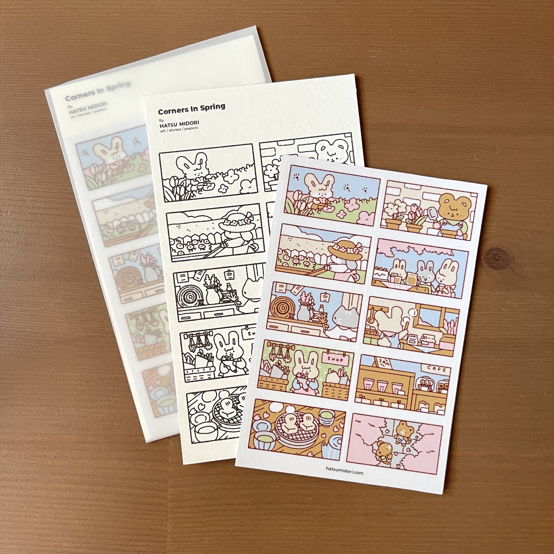 [Copy]Hatsu midori -  Corners in the Season Sticker Sheet - Spring