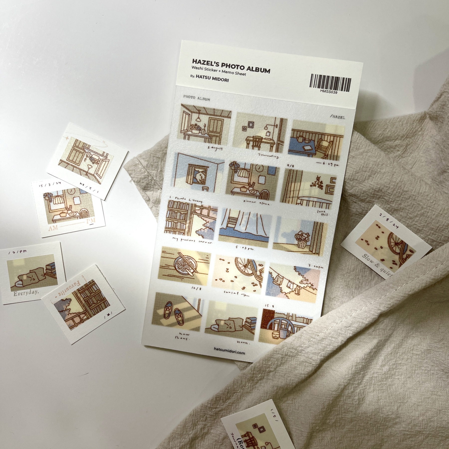 Hatsu midori - Hazel's Photo Album Sticker Sheet