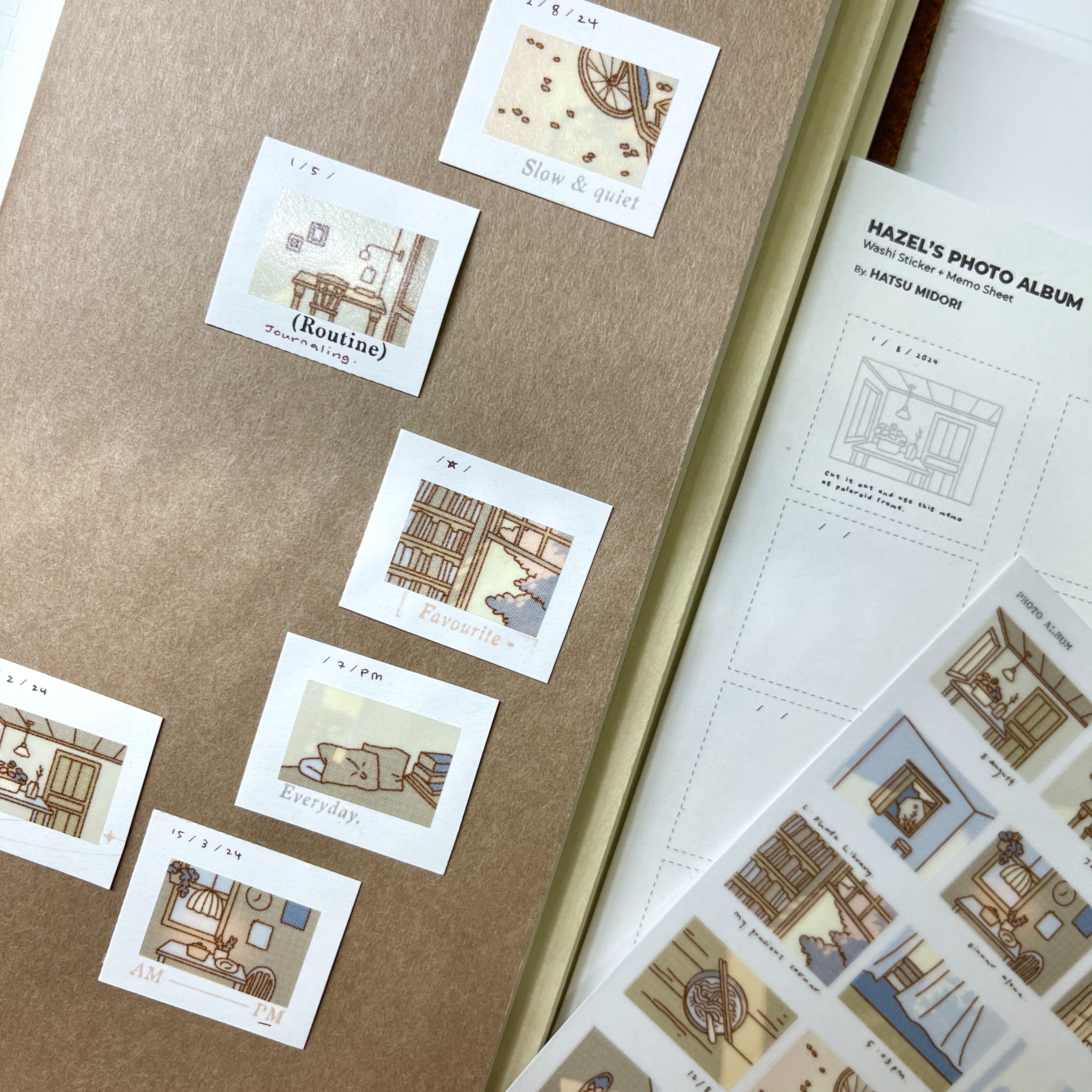 Hatsu midori - Hazel's Photo Album Sticker Sheet