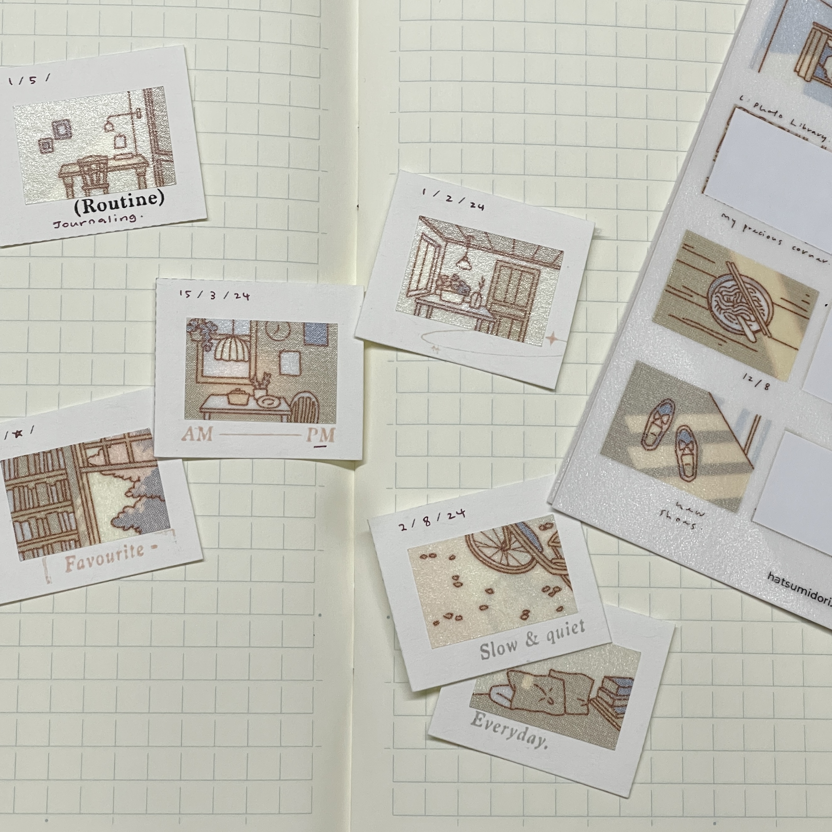 Hatsu midori - Hazel's Photo Album Sticker Sheet