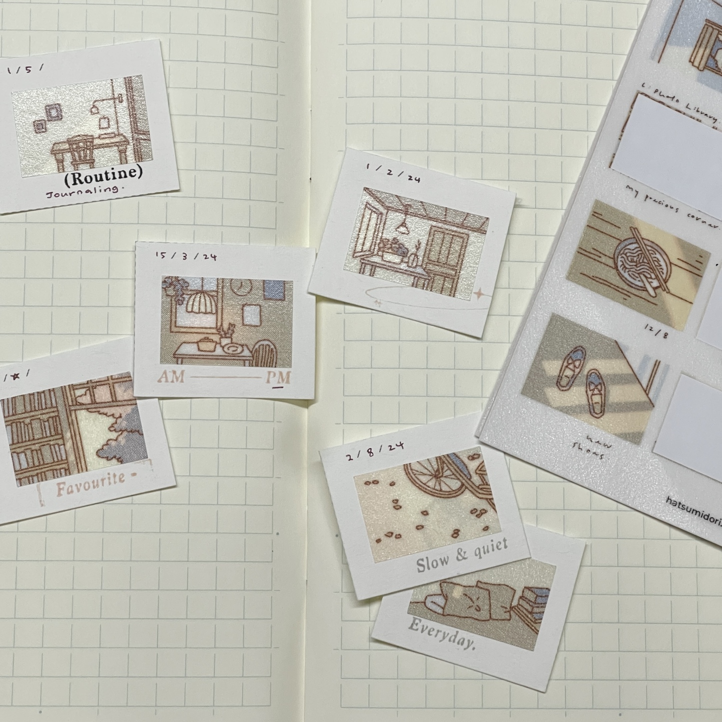 Hatsu midori - Hazel's Photo Album Sticker Sheet