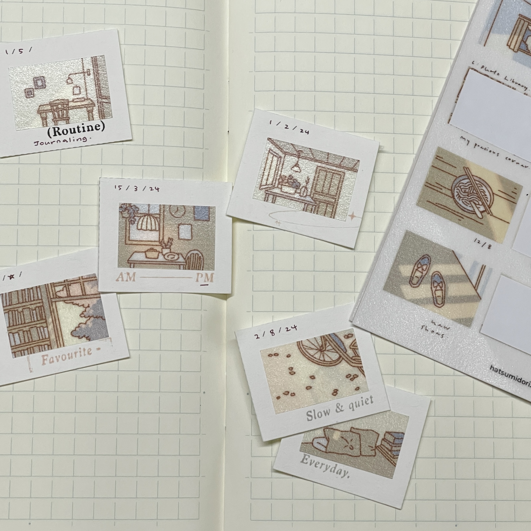 Hatsu midori - Hazel's Photo Album Sticker Sheet
