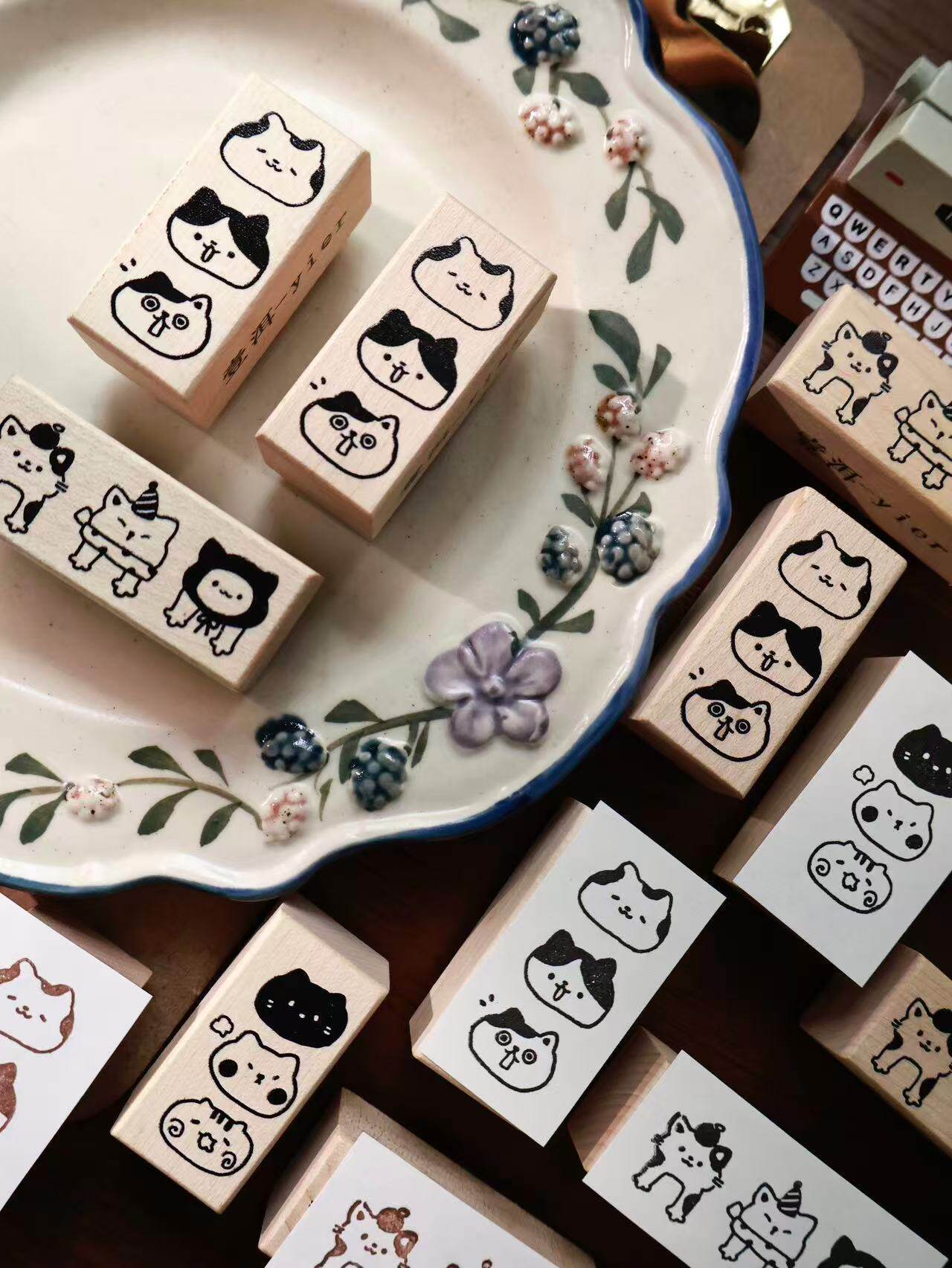 Yier Creative Studio - Stamp - Cute Cat Series
