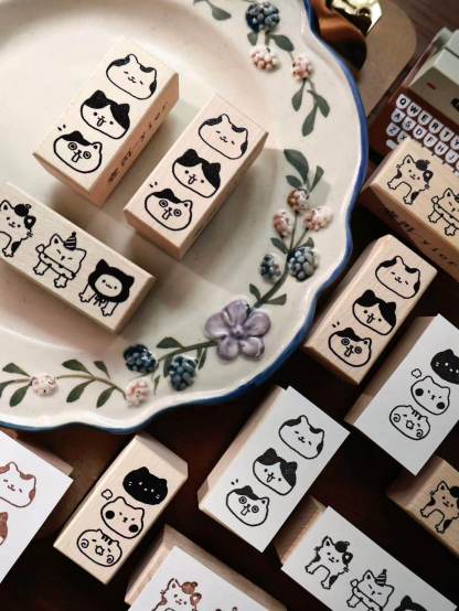Yier Creative Studio - Stamp - Cute Cat Series
