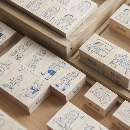 Blank book - Stamp -  Phase 2 Litte Girl Series