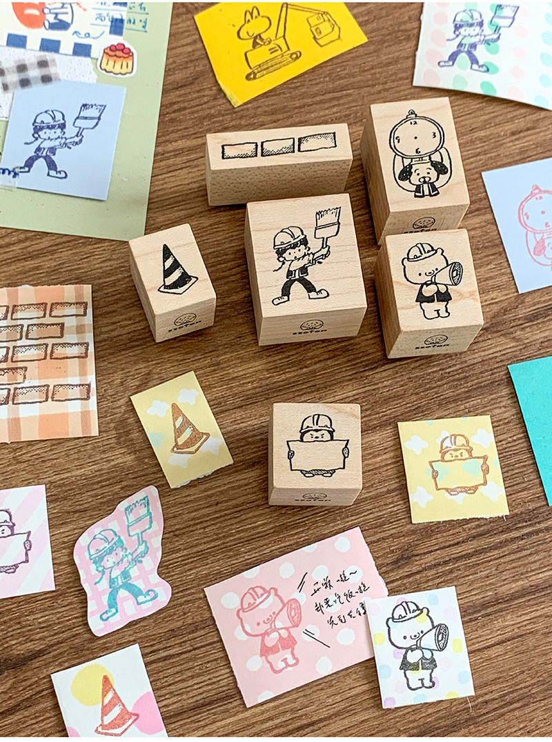 Molinta - Little Construction Team Stamps