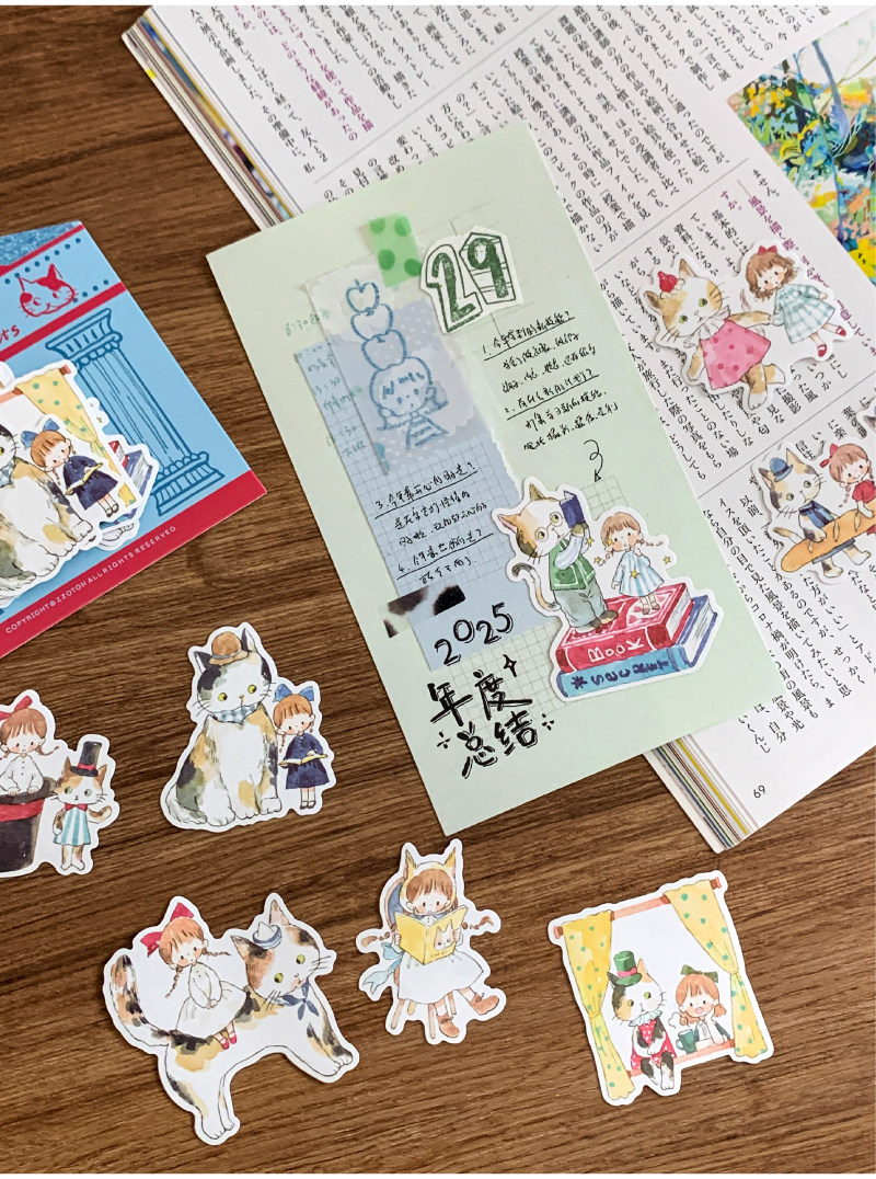 Molinta - Stickers - Cats Adventure Series - Wander in the world of Cats - blue