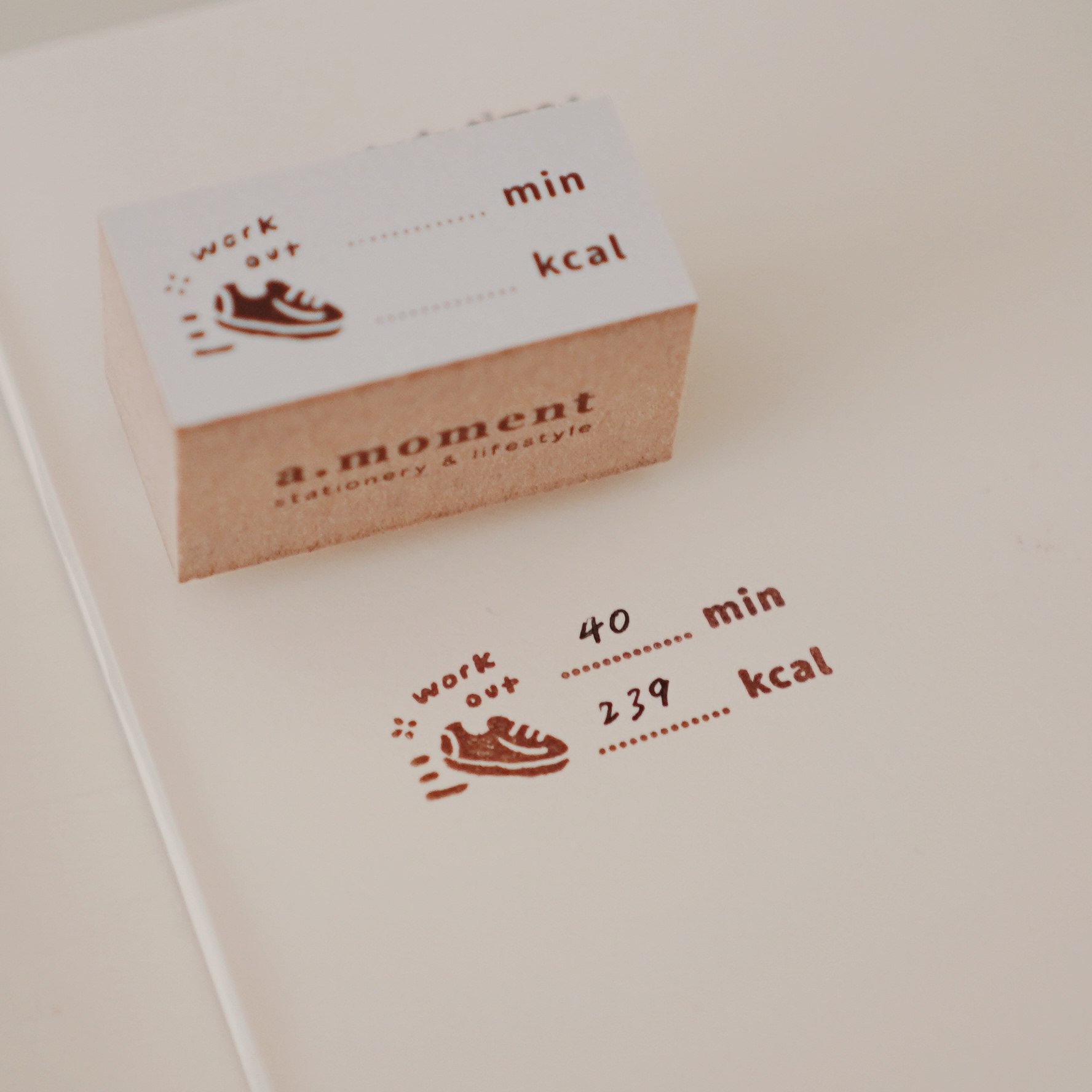 AMoment - Stamp -  Original schedule planning series - work out
