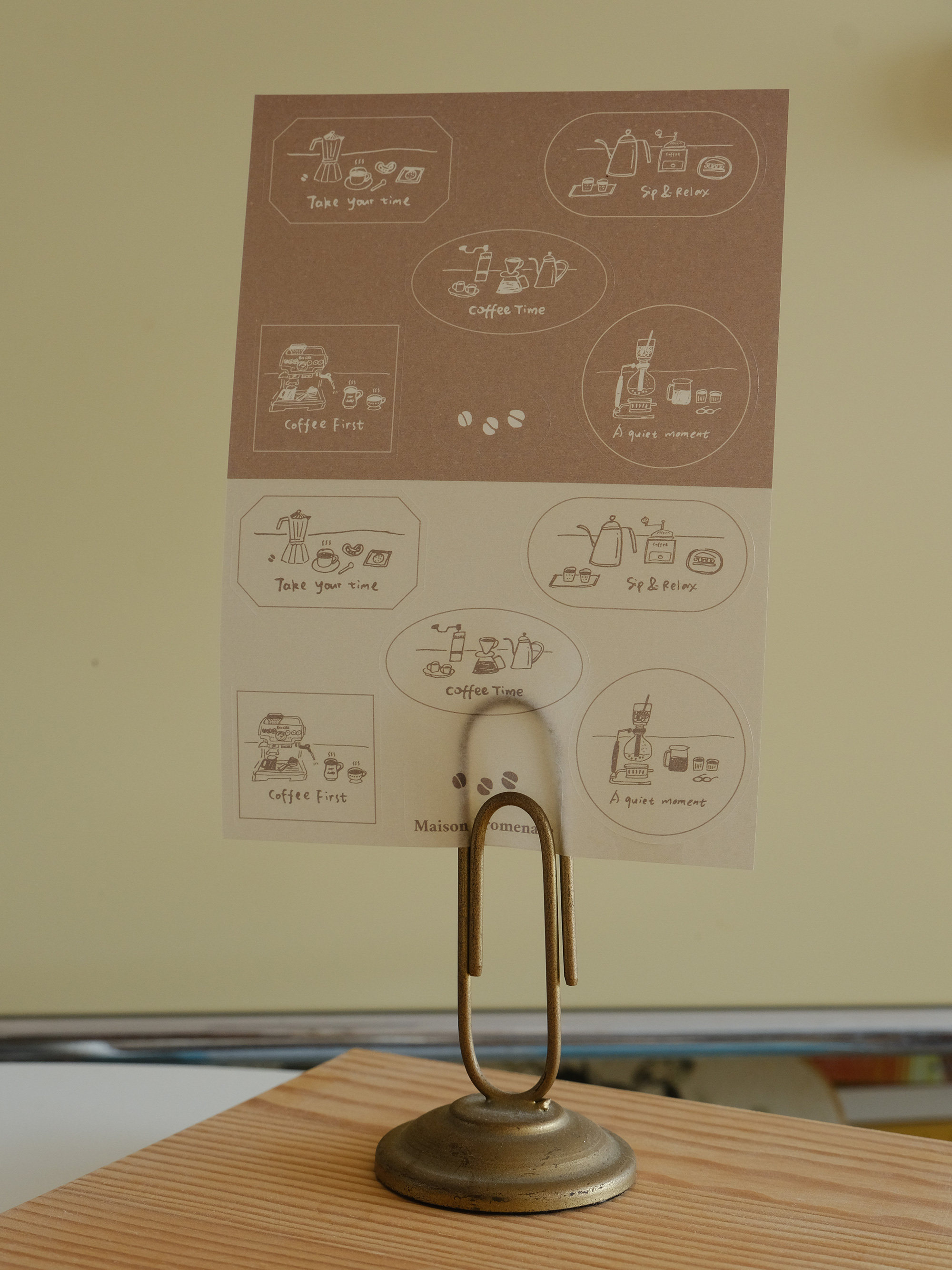 Maison Promenade - Coffee Time Sticker Sheet
