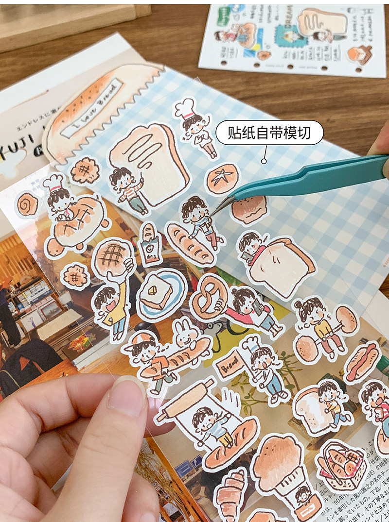 Molinta Sticker Sheets - I love Bread