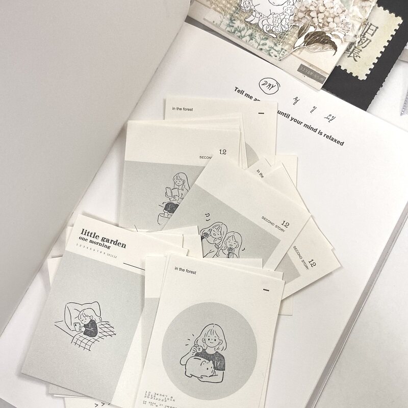 Blank book - Stamp -  Phase 2 Litte Girl Series