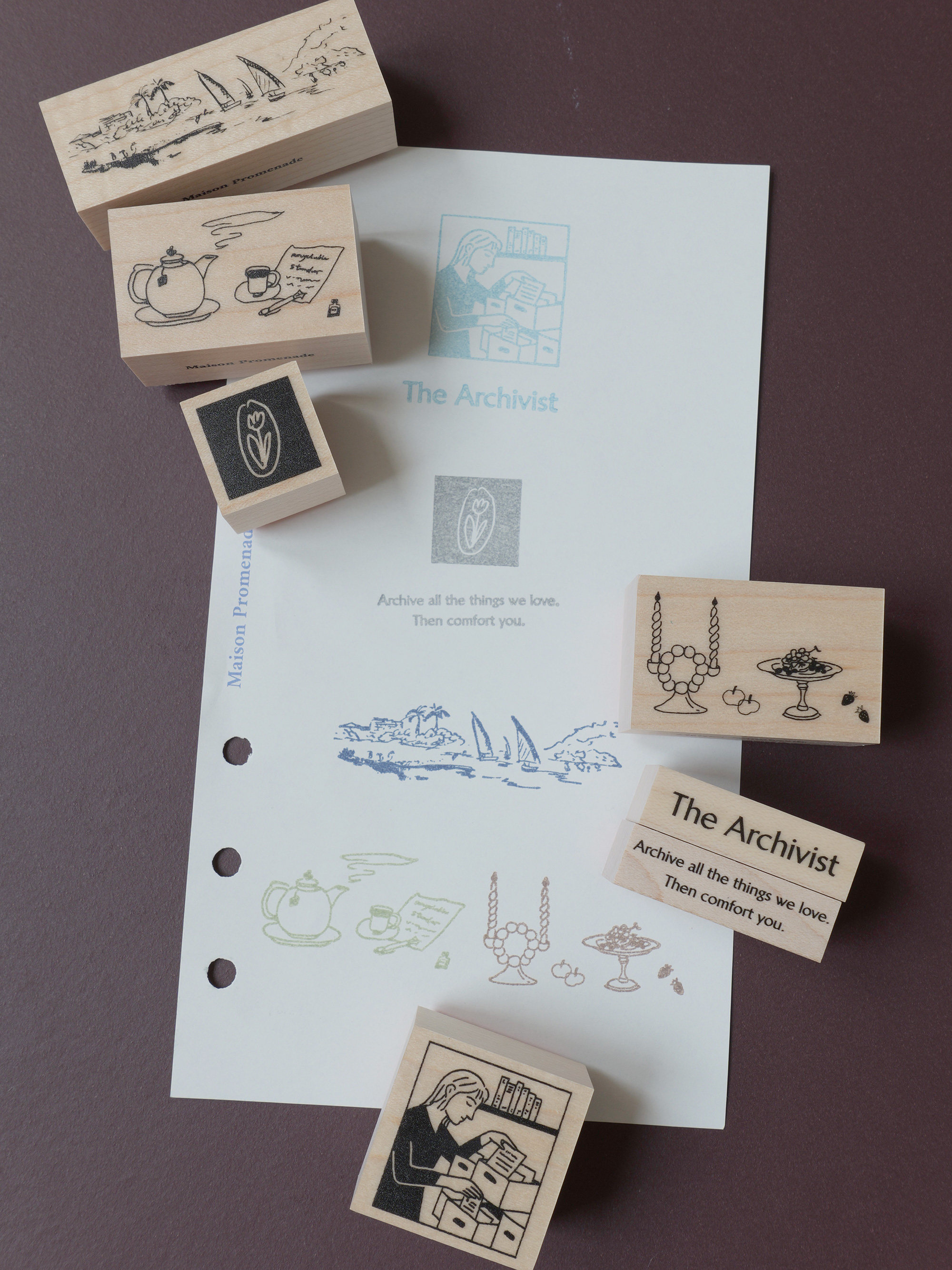Maison Promenade - Archive Series Rubber Stamps