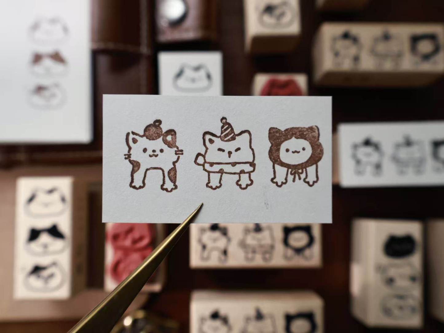 Yier Creative Studio - Stamp - Cute Cat Series