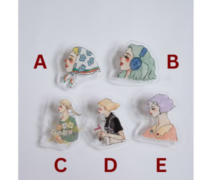 La Dolce Vita - Acrylic Clip - We are moving forward happily series  