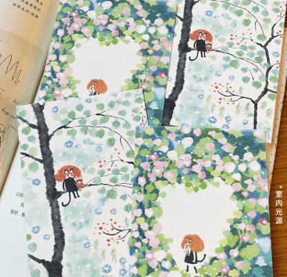 Nekocha - Postcard - Hillside