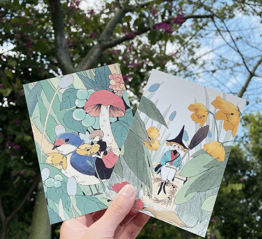 Nekocha - Postcard - The Borrower