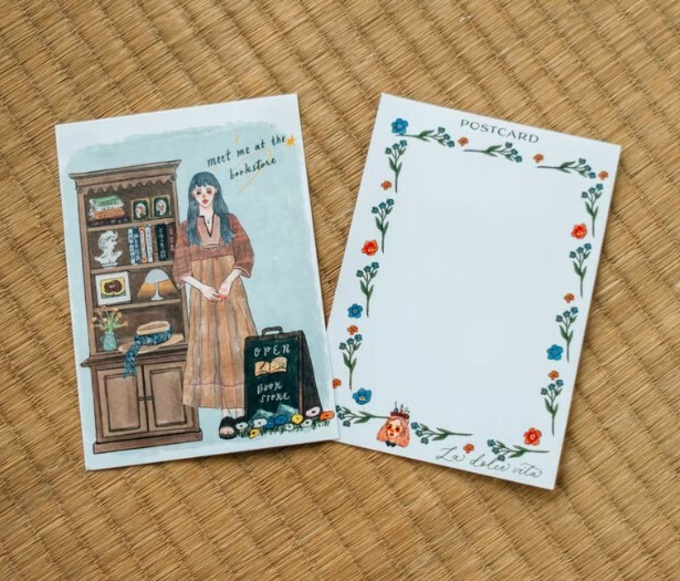 La Dolce Vita - Postcard - Meet me at the bookstore