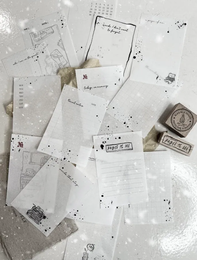 Black Milk Project - Paper - Pages of Me - Loose paper sheets