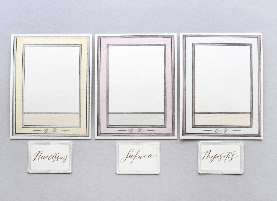 Jieyanow Atelier x Cafe Analog - Notecards - Carpe Diem 