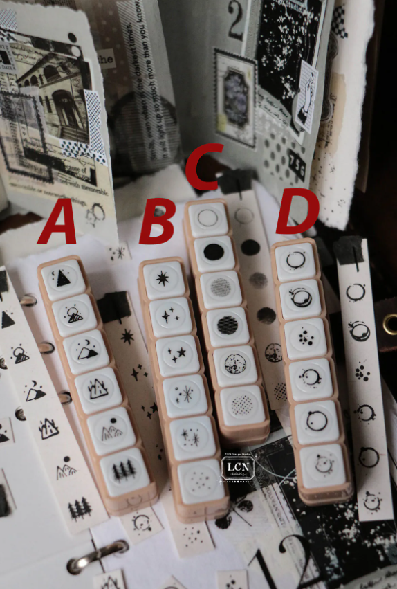 Lin Chia Ning - Stamp - Spring new release - Push button self-inking