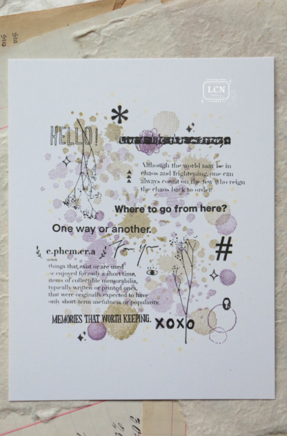 Lin Chia Ning - Stamp - Splashes